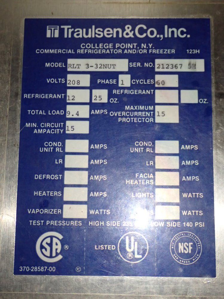 Traulsen Refrigerator / Freezer