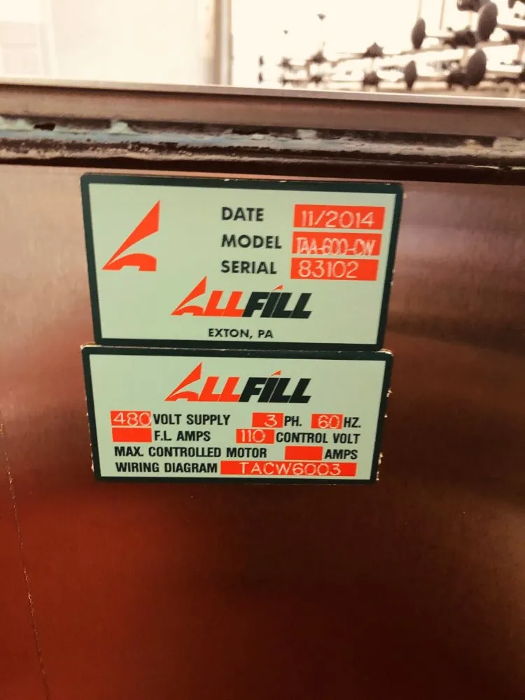 All Fill Twin Head Filler, Model Taa-600-cw - Taa-600-cw