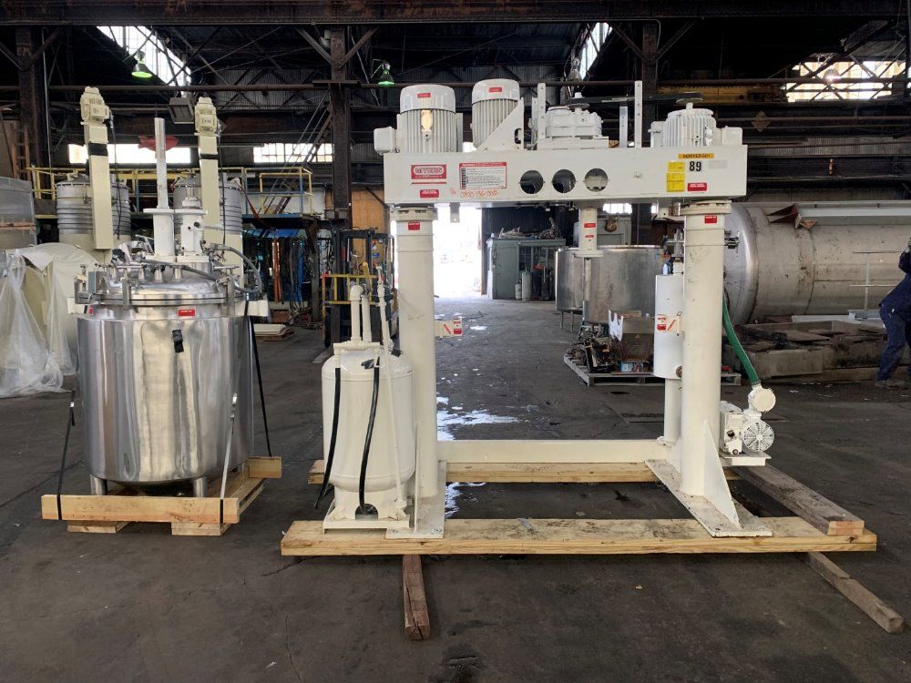 Myers 15/10/7.5 Hp Myers Triple Shaft Vacuum Mixer, 316l S/s