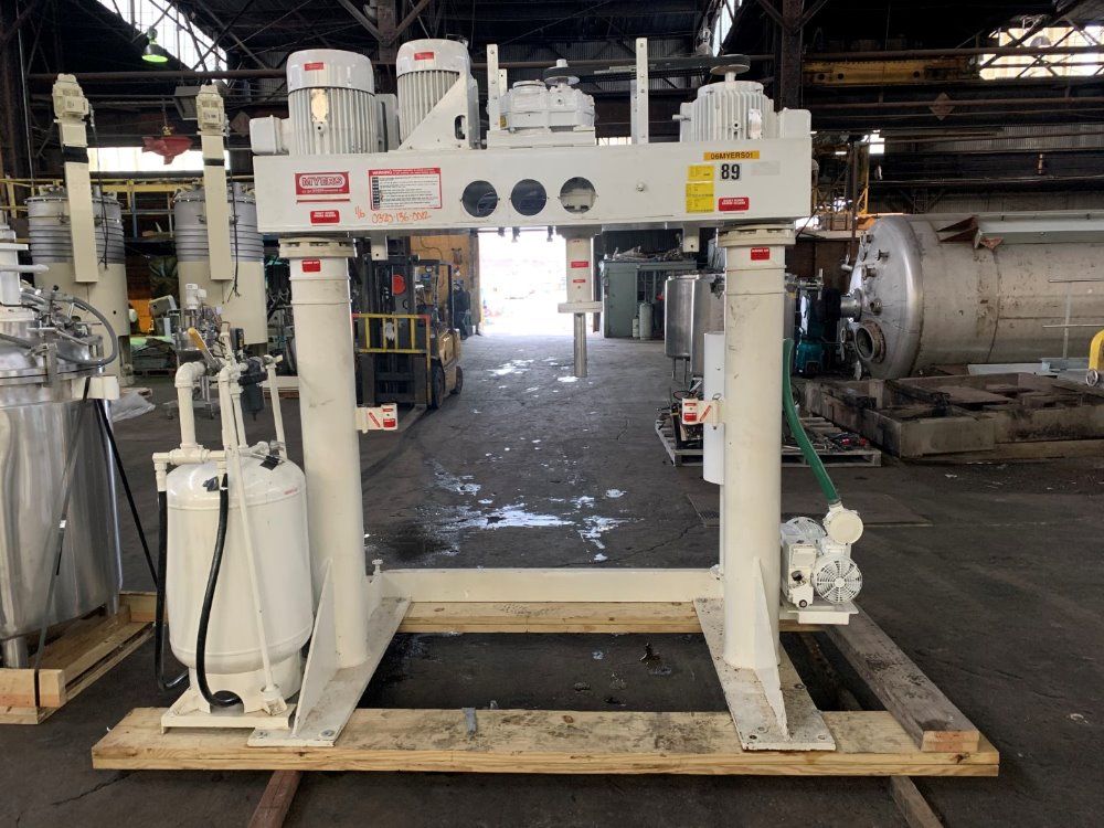 Myers 15/10/7.5 Hp Myers Triple Shaft Vacuum Mixer, 316l S/s