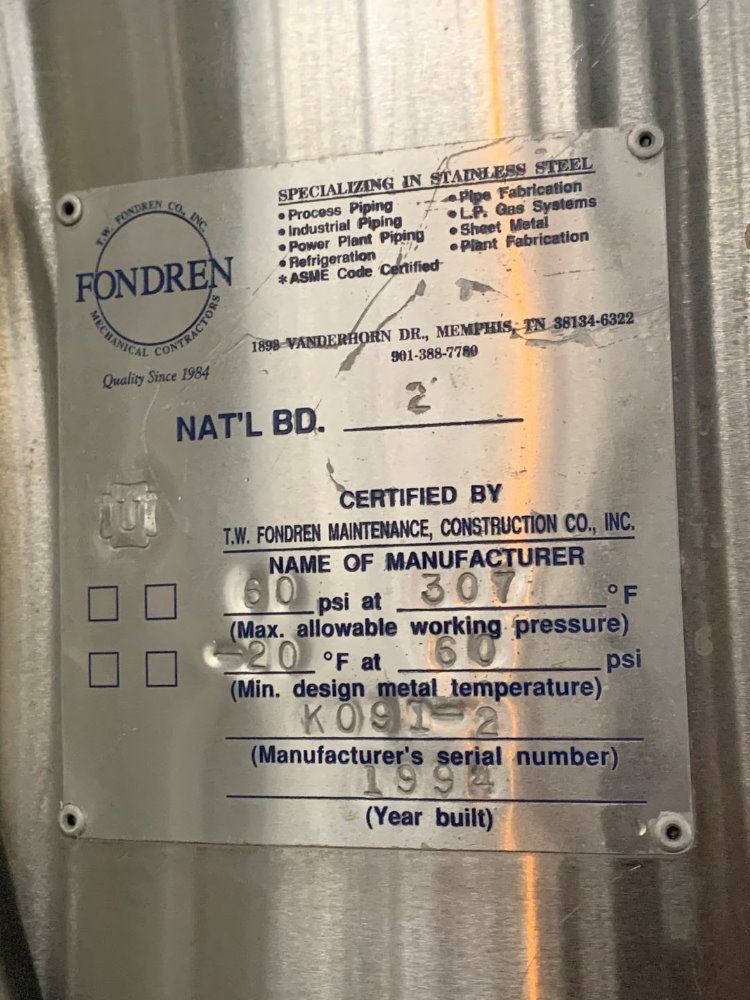 Myers 15/10/7.5 Hp Myers Triple Shaft Vacuum Mixer, 316l S/s