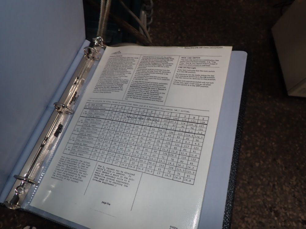 Kane X-ray/ Universal X-rayproducts X-ray Machine