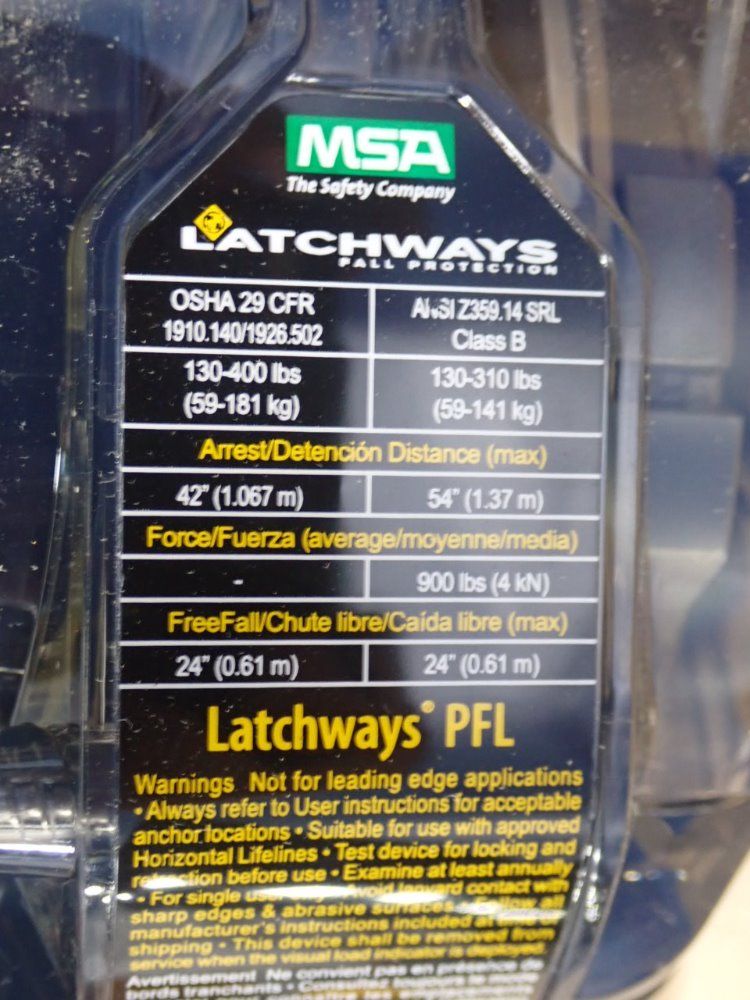 Msa / Latchways Fall Limiter