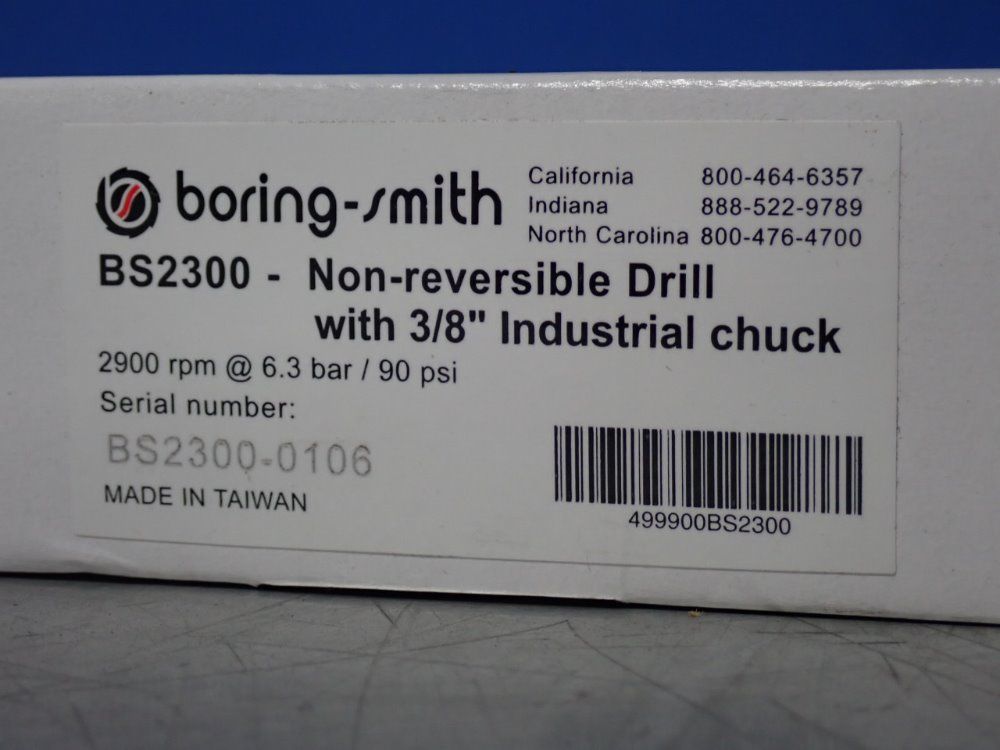 Boring Smith Non-reversing Drill