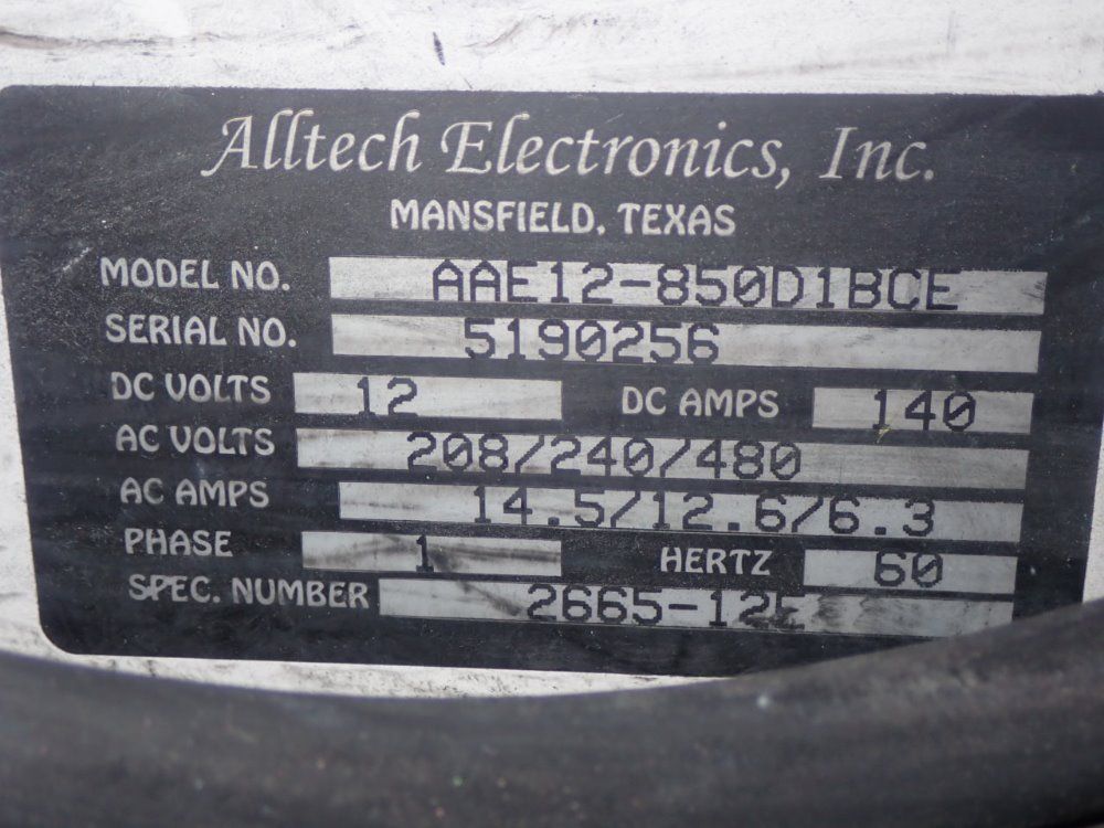 Alltech Elexctric Battery Charger