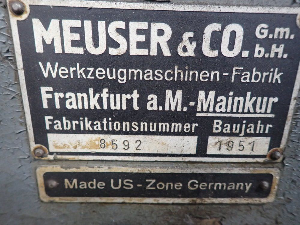 Meuser & Co 16" X 40" Lathe