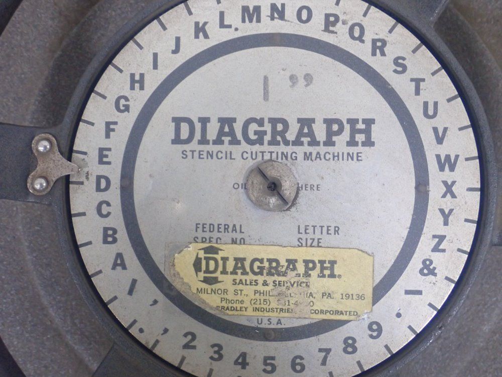 Diagraph Stencil Cutting Machine