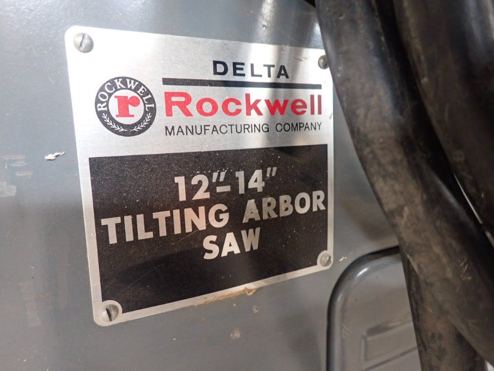 Delta / Rockwell 12" - 14" Tilting Arbor Saw