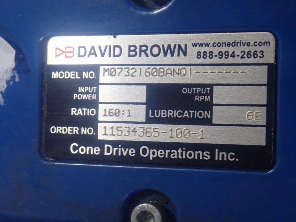 David Brown Gear Reducer