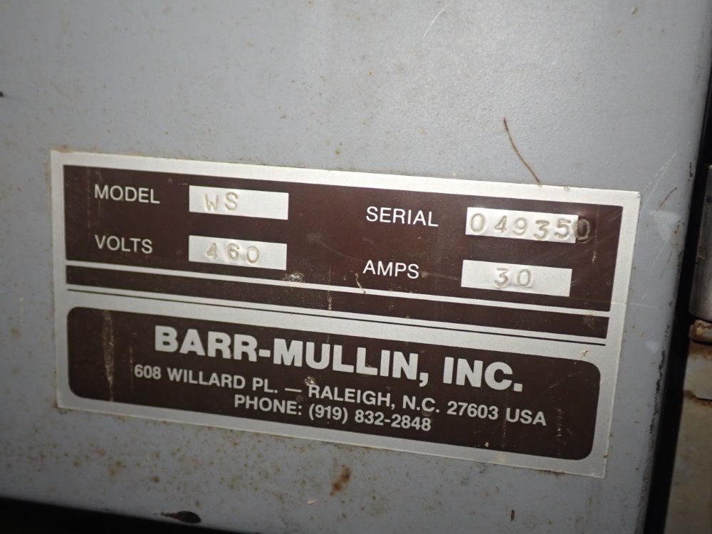 Barr-mullin Inc 7" Width Ws Conveyorized Cut-off Saw - Ws
