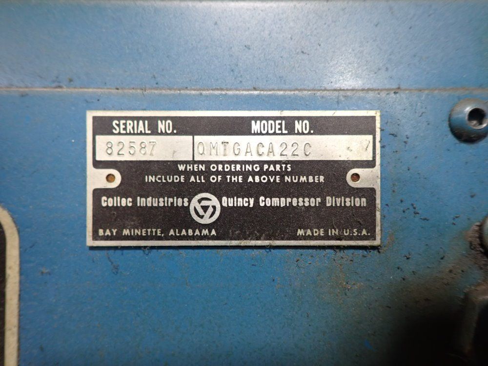 Quincy Air Compressor W/ Air Dryer