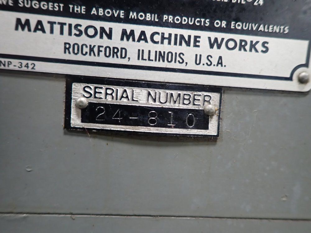 Mattison 42" Rotary Surface Grinder