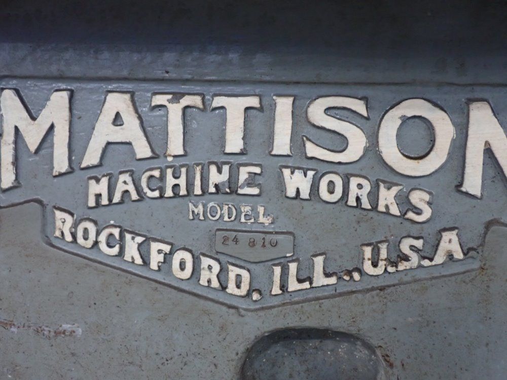 Mattison 42" Rotary Surface Grinder