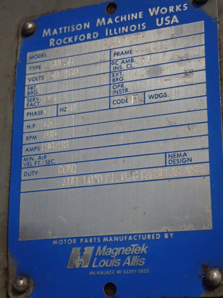 Mattison 42" Rotary Surface Grinder