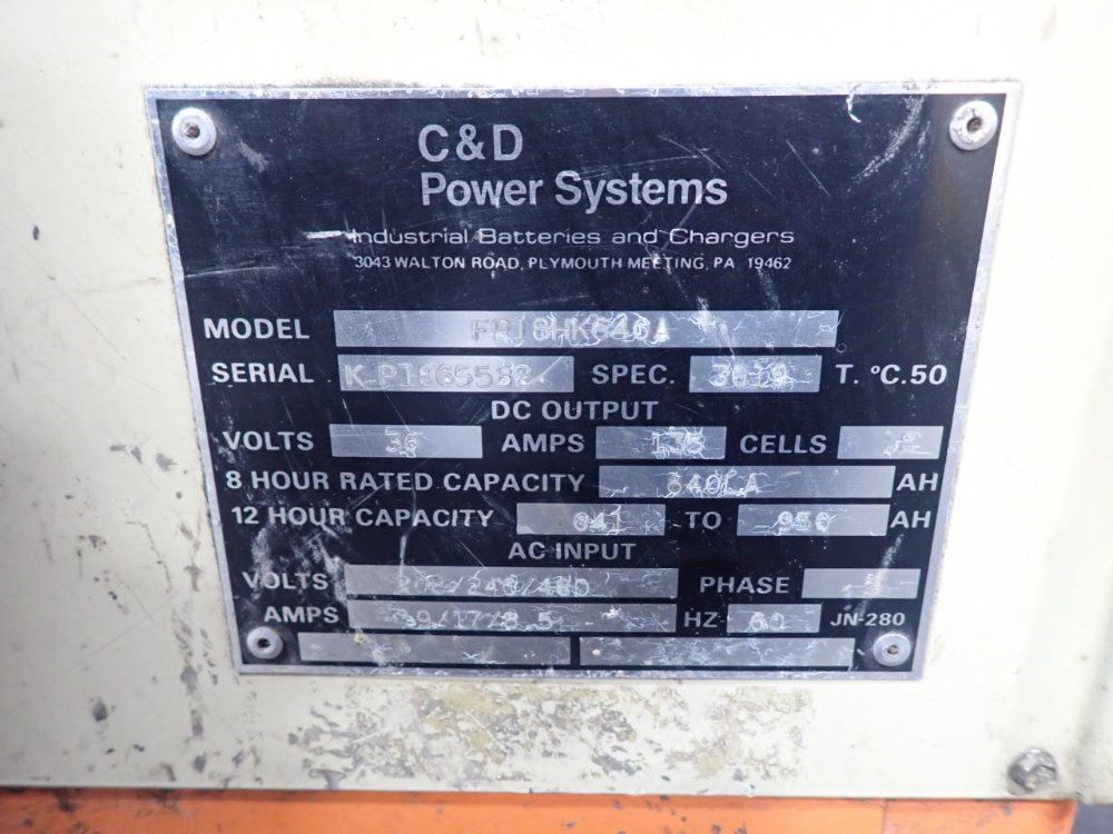 C & D Power Sytems Battery Charger