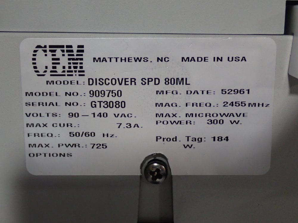 Cem Automated Microwave Peptide Synthesizer - 909750