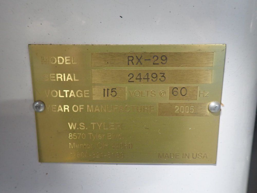 W.s. Tyler 1/4 Hp Ro-tap/rx-29 Mixer - Ro-tap/rx-29