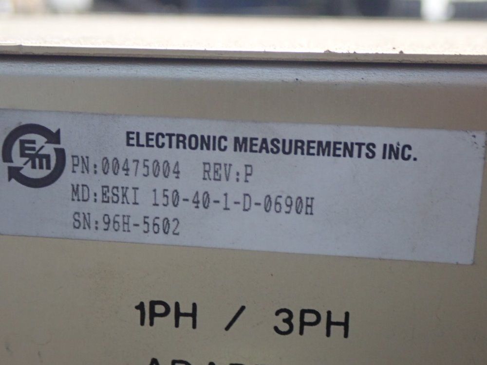 Electrnic Measurements Power Supply