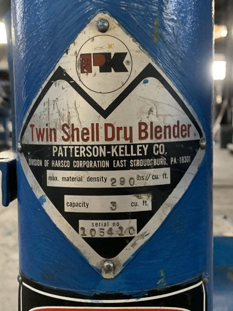 Patterson Kelley 3 Cu Ft 3 Cu Ft Twin Shell Blender