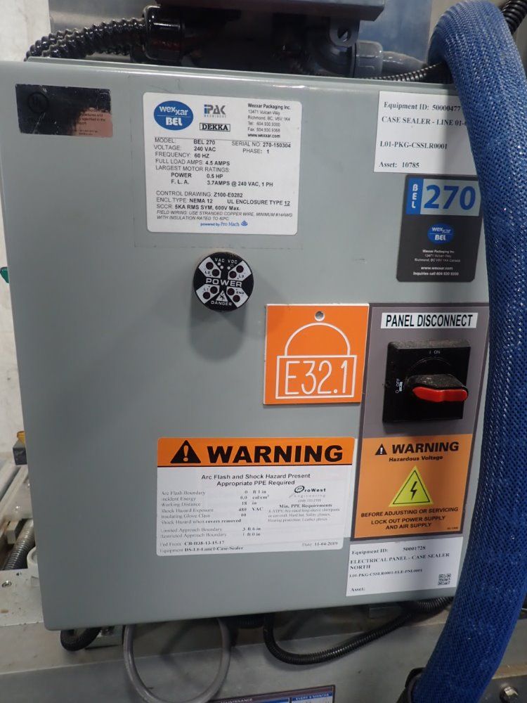 Wexxar Packaging / Bel 15" X 24" X 15 1/2" 270 Case Sealer - 270