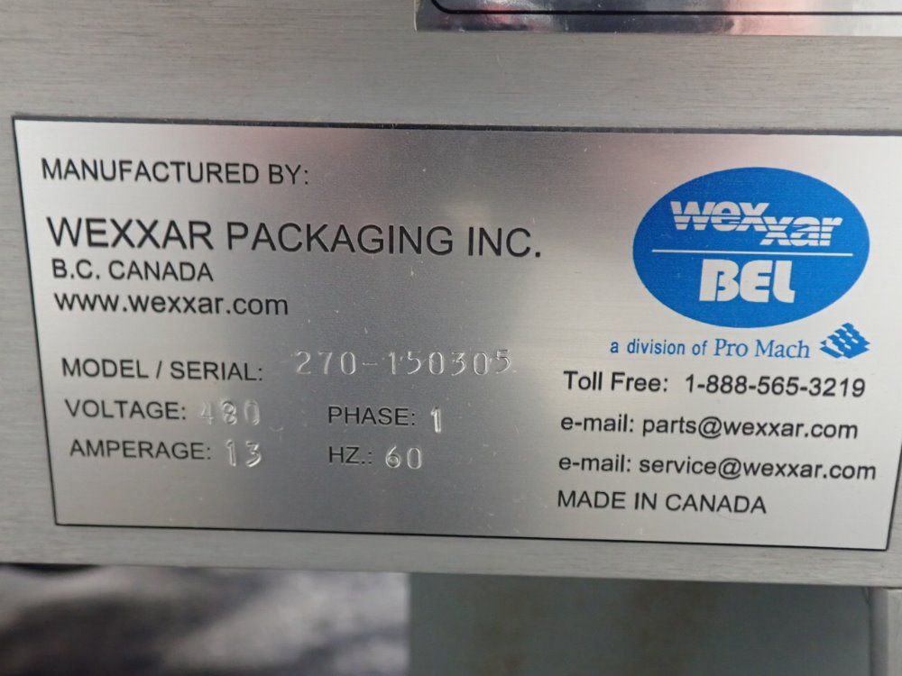 Wexxar Packaging / Bel 15" X 23" X 15" 270 Case Sealer - 270