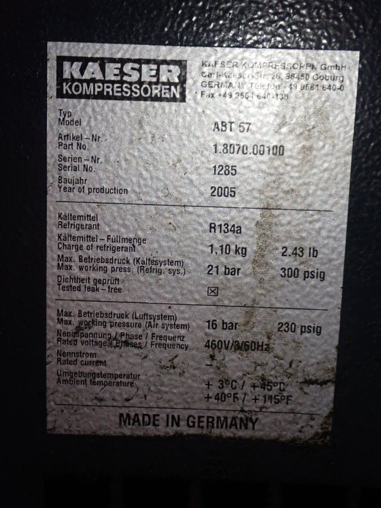 Kaeser Air Compressor / Dryer