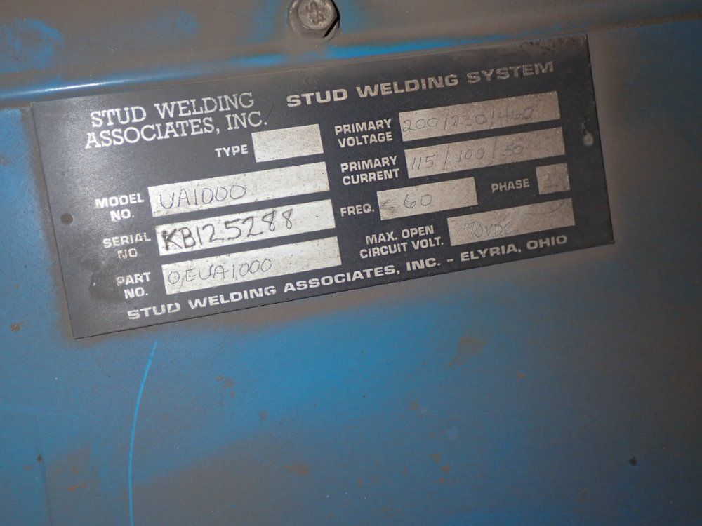 Midwest Fasteners Stud Welder