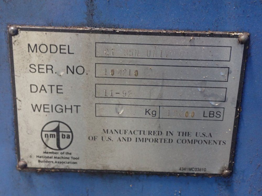 Mazak Qt 35n Univ Cnc Lathe - Qt 35n Univ