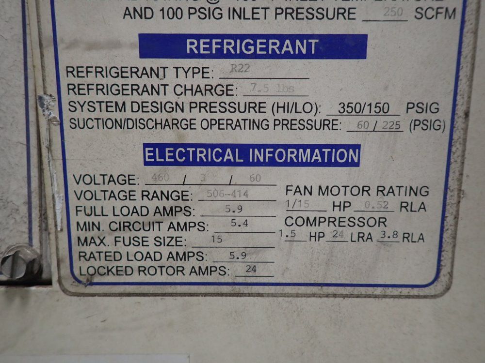 Ultra-air Refrigerated Compressed Air Dryer