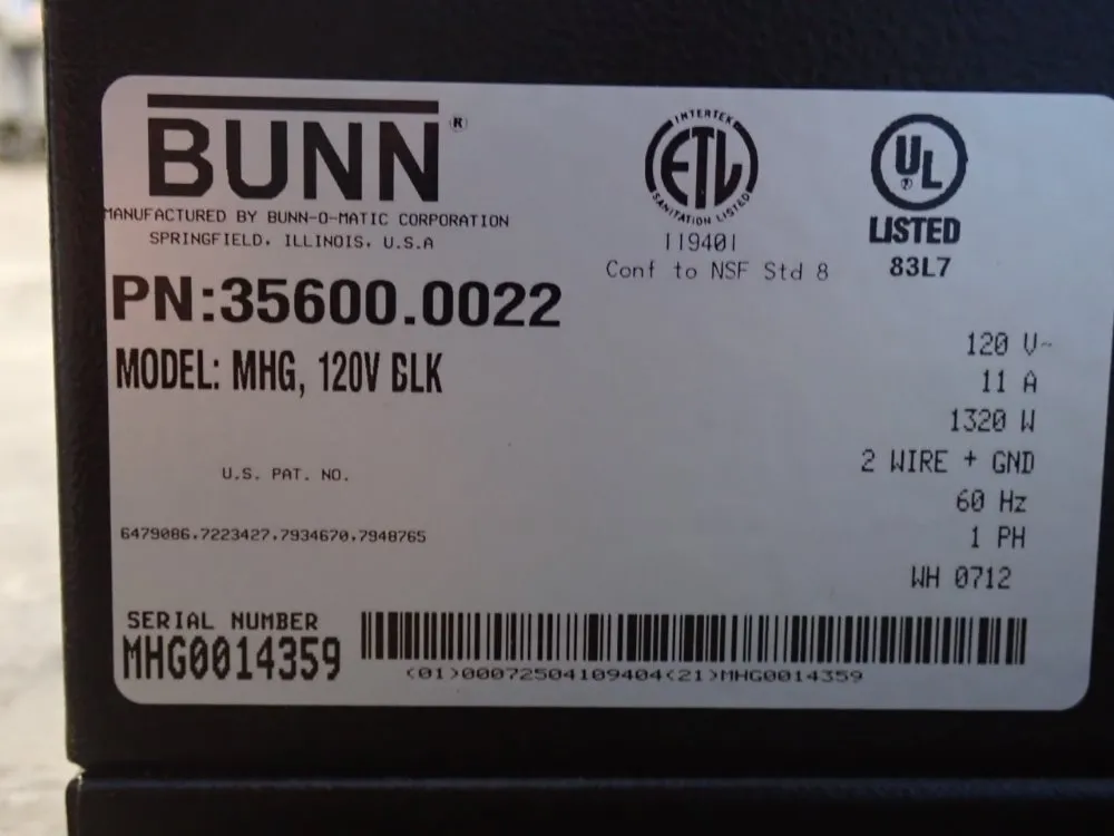 Bunn Dispenser