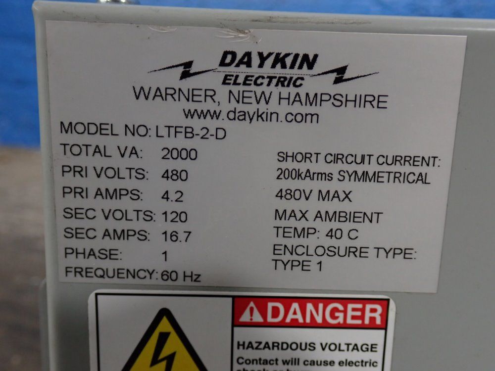 Daykin Electric Transformer