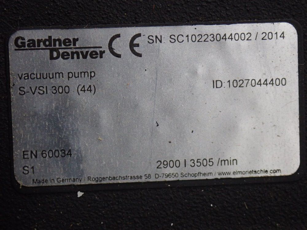 Elmo Reitschle 10 Hp Vacuum Pump - Twister/s-vsi300(44)