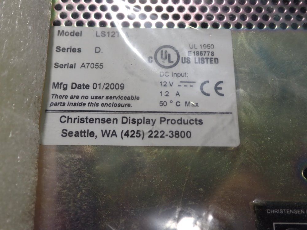 Christensen Display Products Touch Screen Monitor