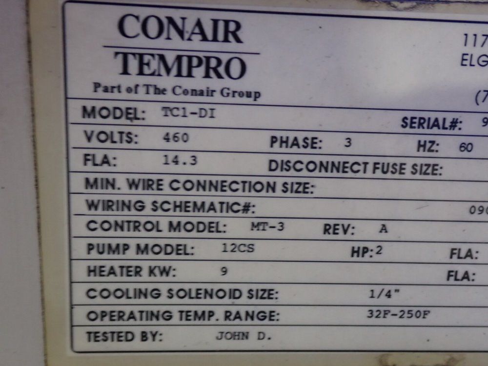 Conair/tempro Temperature Controller