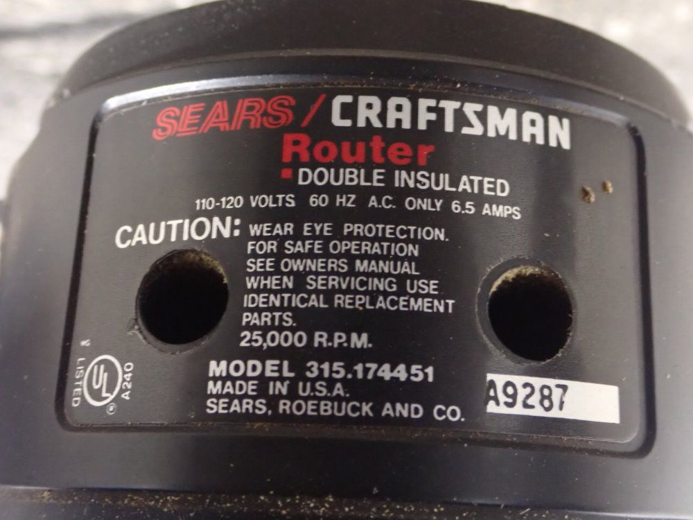 Sears Craftsman Router Table