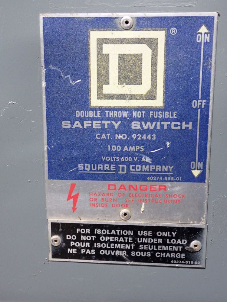 Suare D Company Non-fusible Disconnect