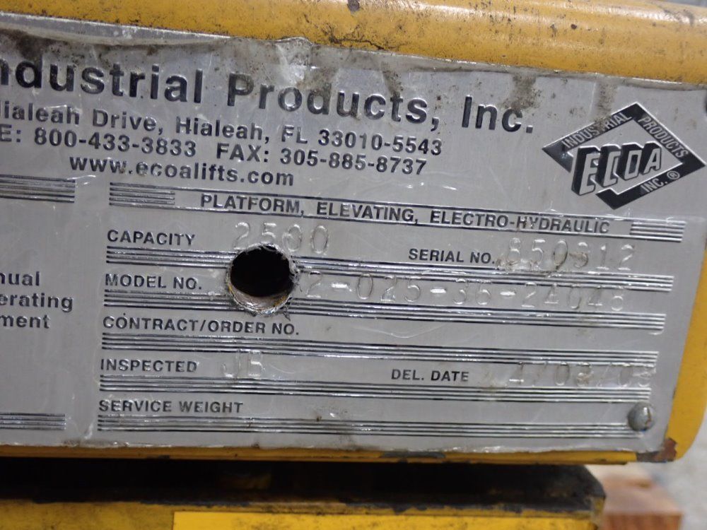 Ecoa Hydraulic Lift Table