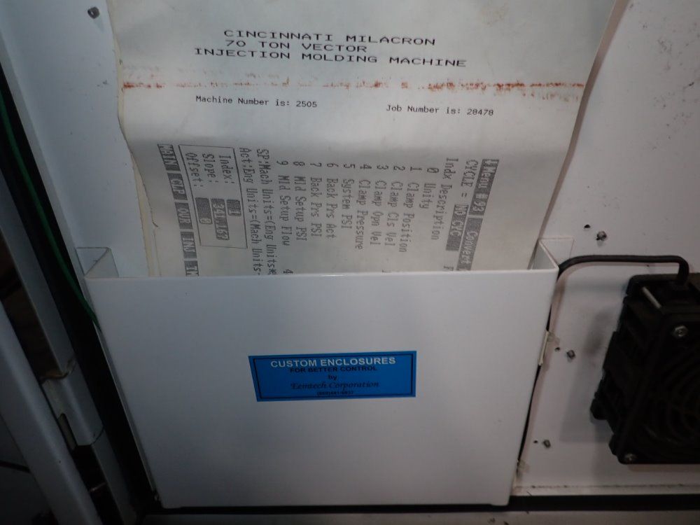 Cincinnati Milacron Vector Ch-70-r Vertical Injection Molder - Vector Ch-70-r