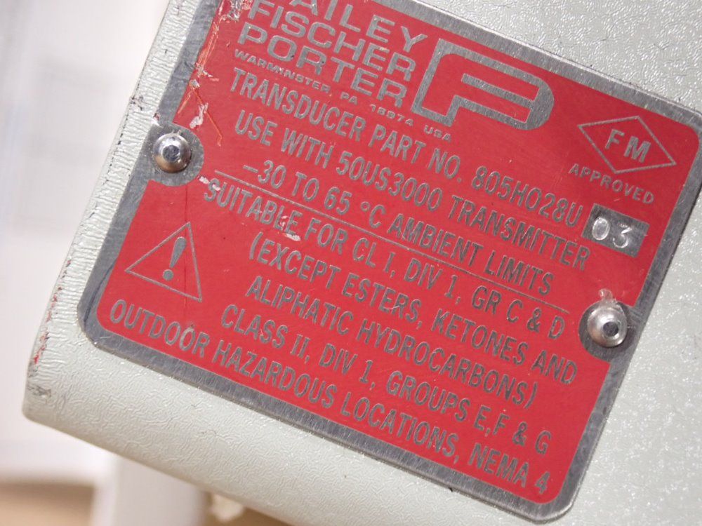 Bailey Fischer Porter Transducer