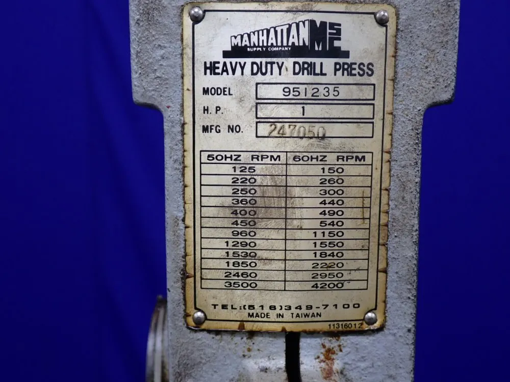 Manhattan Mcs Drill Press