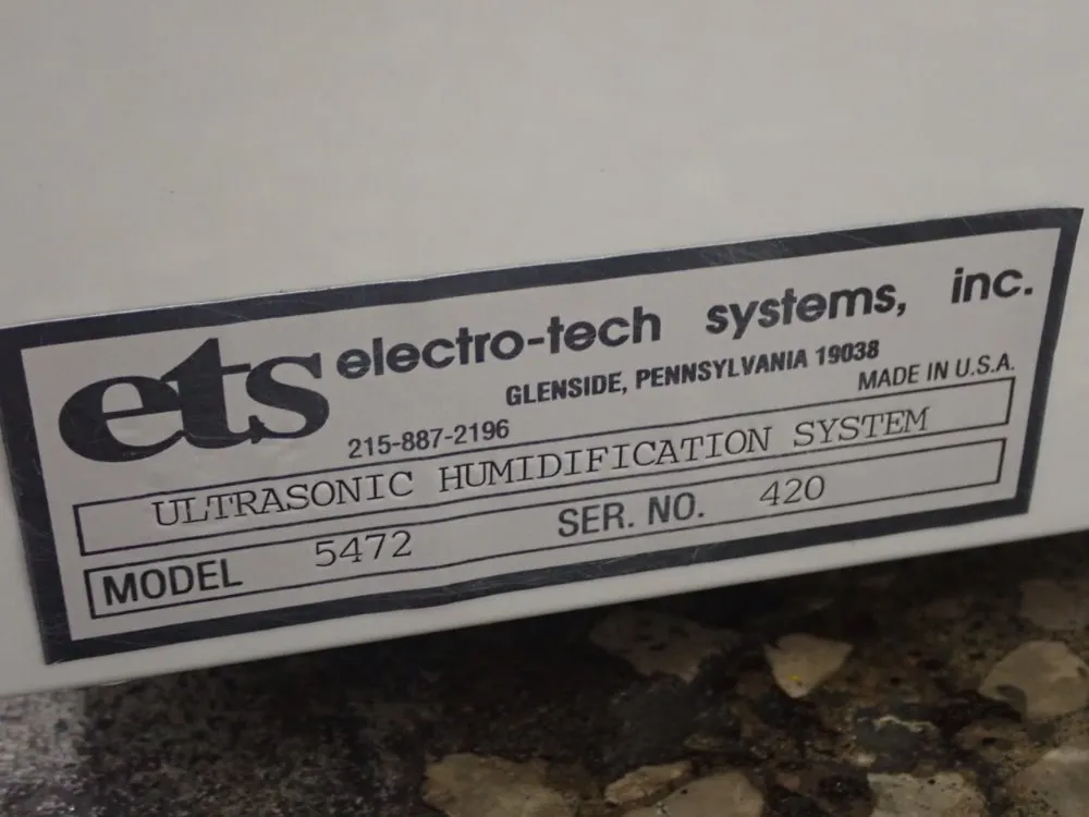 Ets Dehumidification System