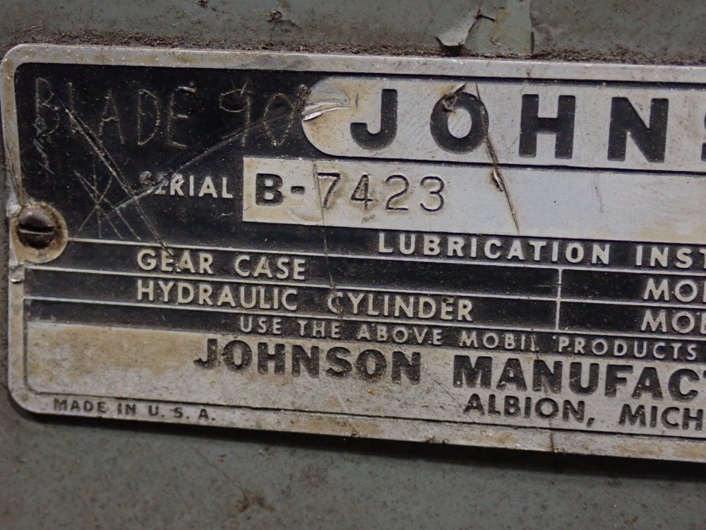 Johnson Horizontal Band Saw