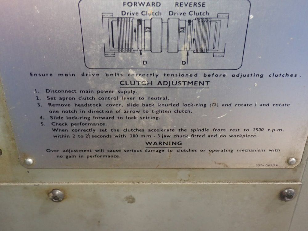 Clausing Colchester 14"x42" Lathe