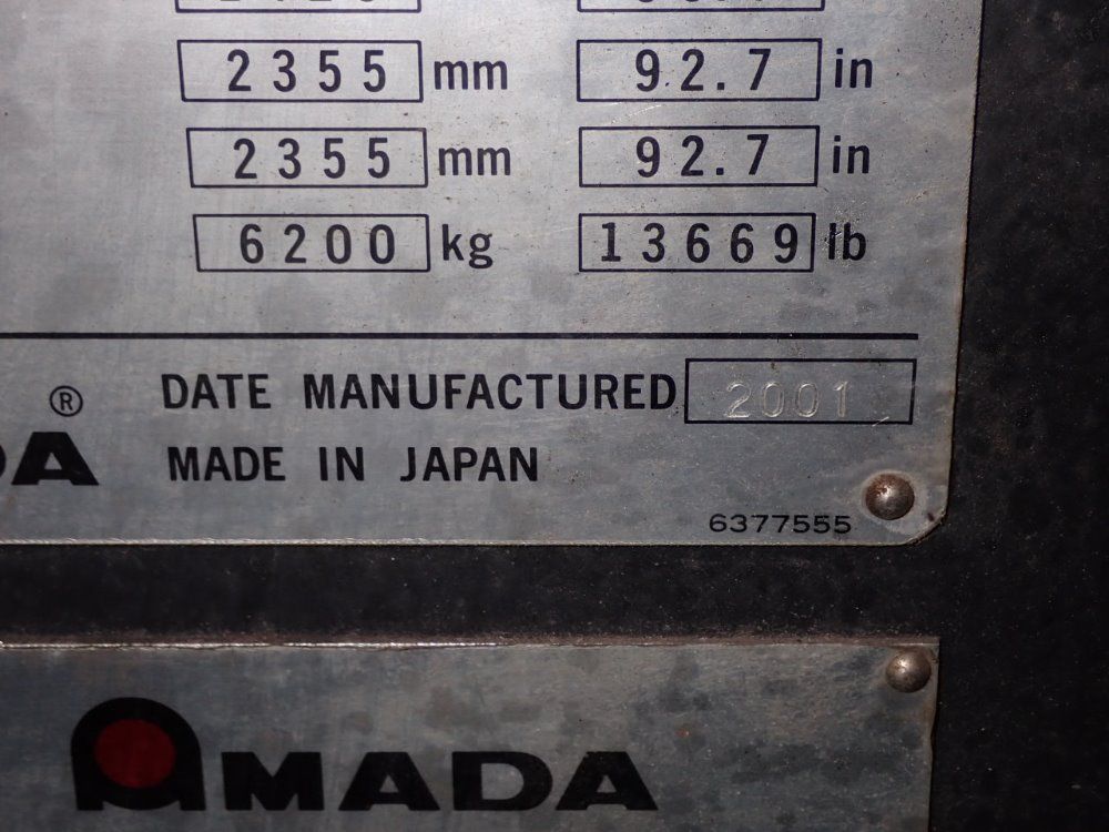 Amada Cnc Press Brake - Fbd-8025m