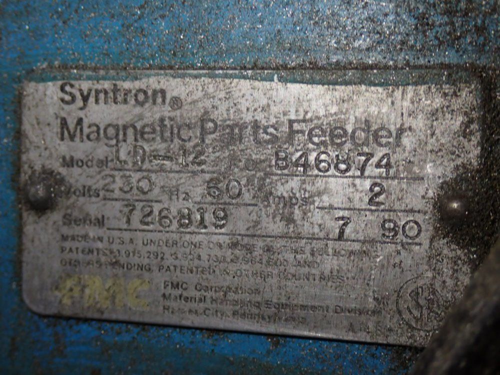 Fmc Syntron Magnetic Parts Feeder