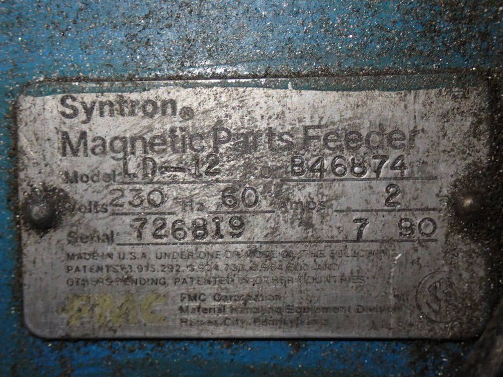 Fmc Syntron Magnetic Parts Feeder