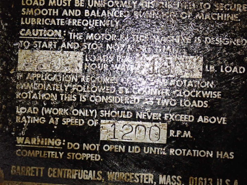 Barret Centrifugals Chip Spinner