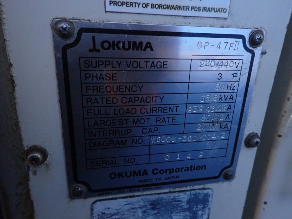 Okuma Cnc Grinder