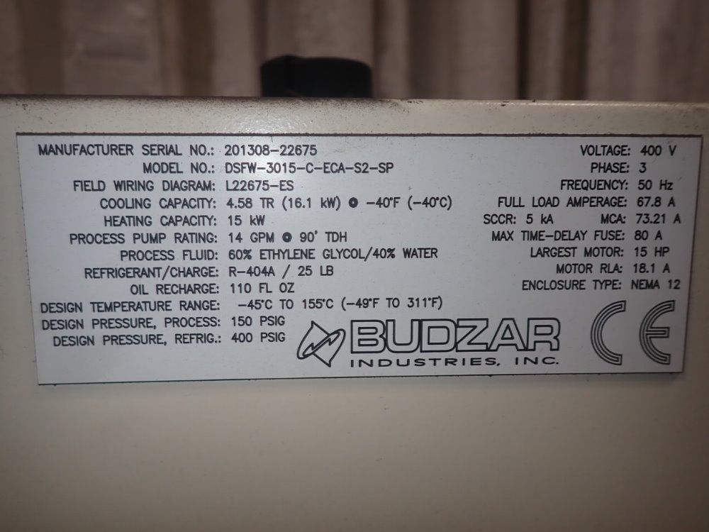 Budzar Dsfw-3015-c-eca-52-sp Portable Chiller - Dsfw-3015-c-eca-52-sp