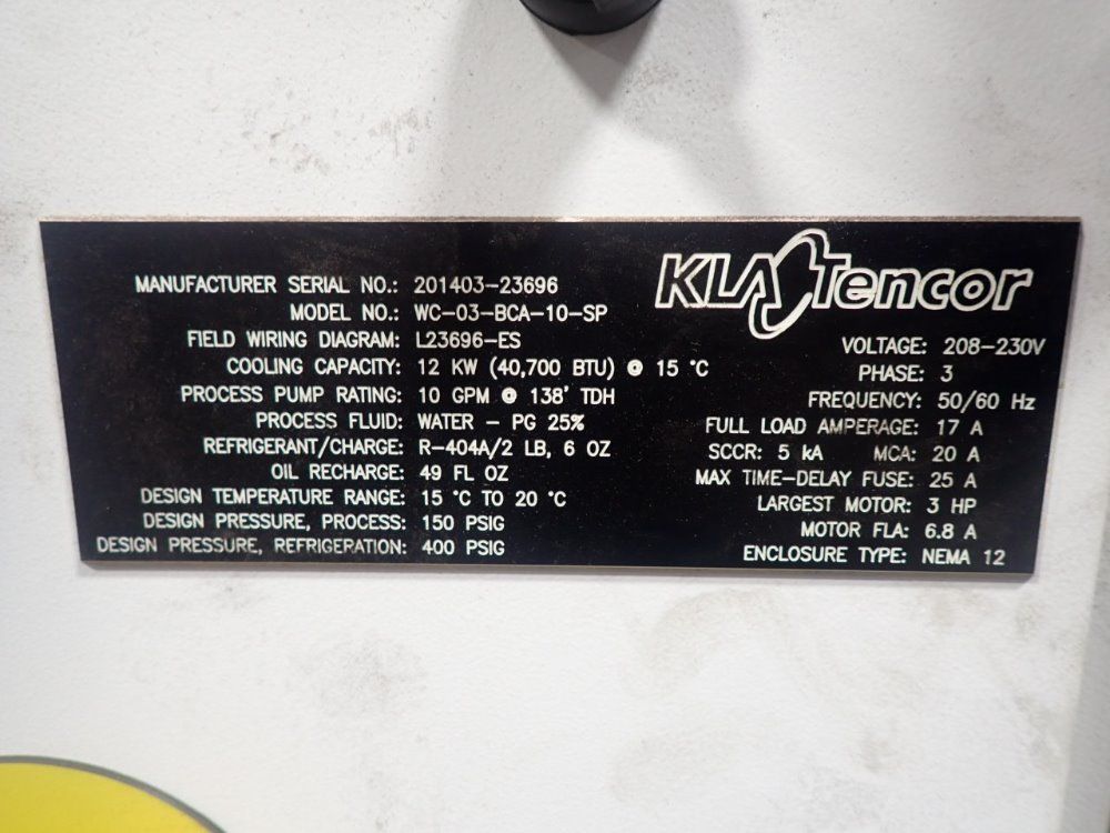 Kla Tencor Portable Chiller